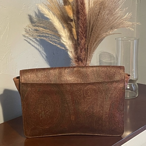 Vintage Etro Paisley Envelope Clutch - Picture 2 of 7